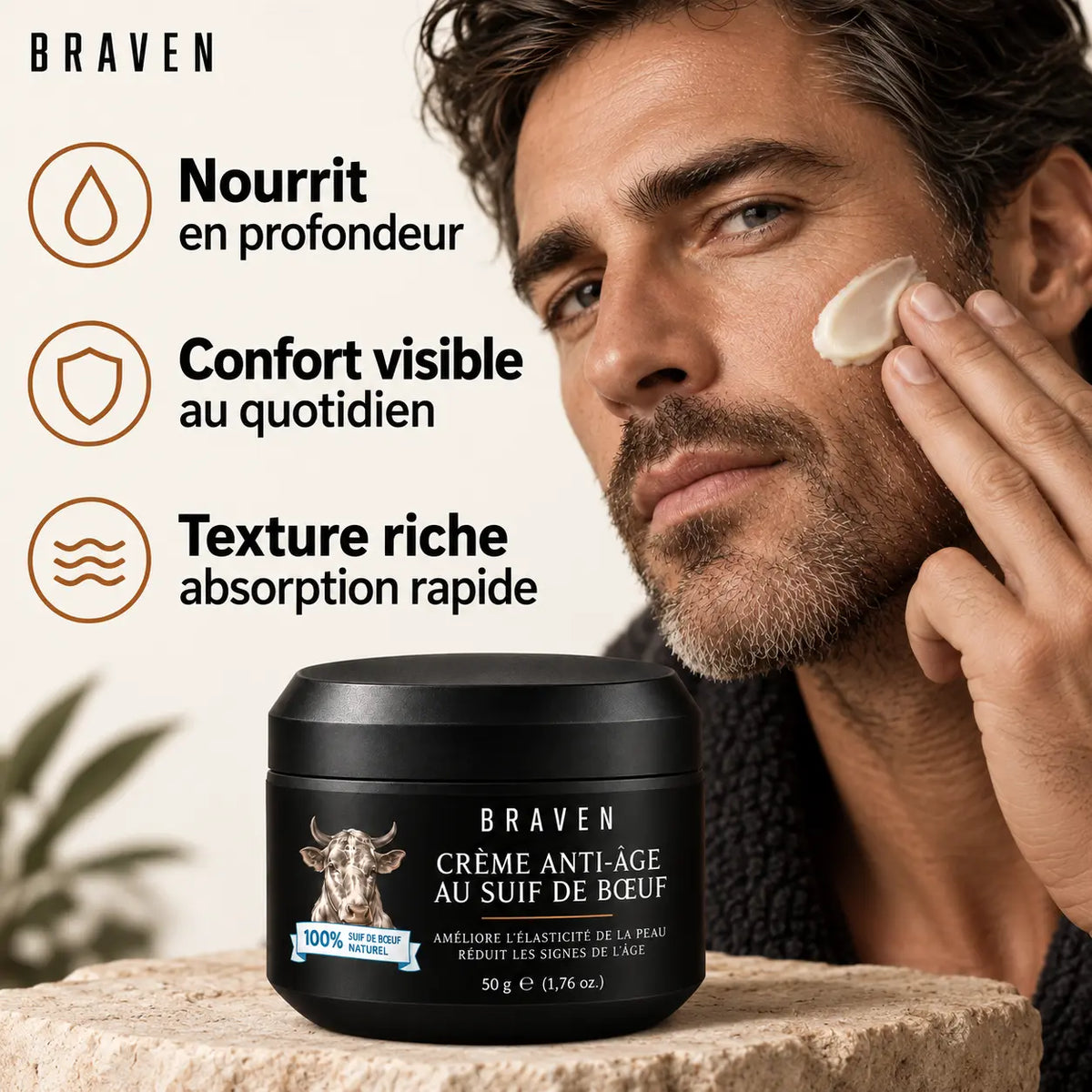 BRAVEN — Baume Anti-Âge Visage